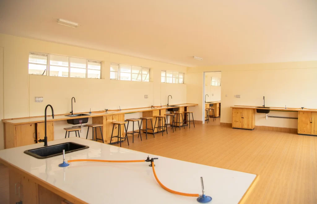 Booth Foundation Schools inside laboratory