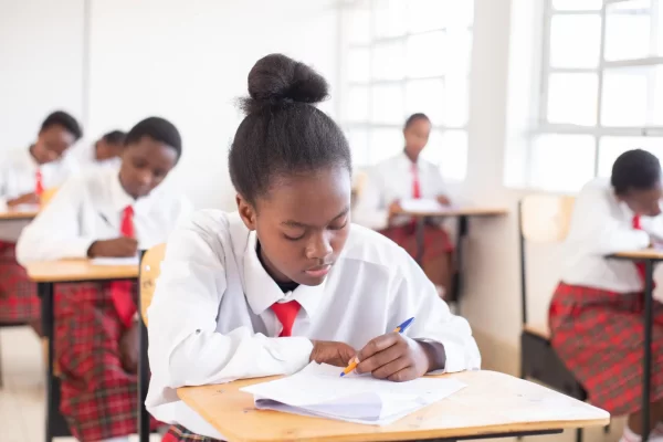 PCEA Ongata Booth Girls High School - students studying in class