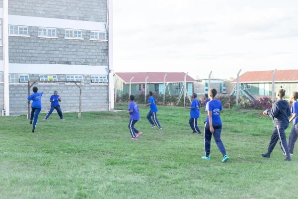 PCEA Ongata Booth Girls High School - students playing volleyball