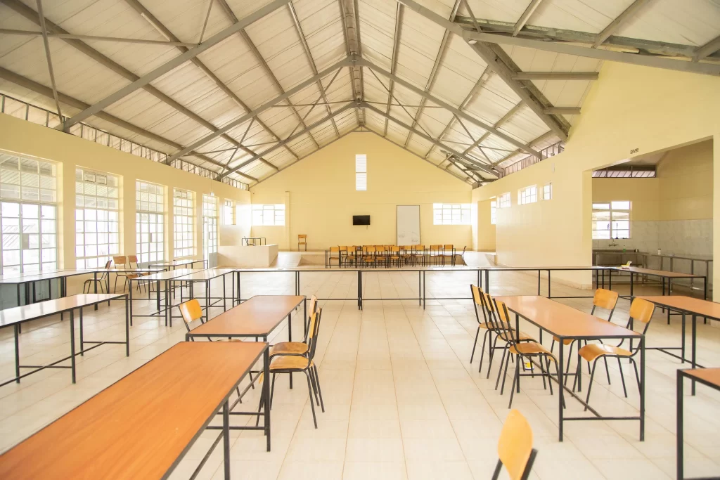 Booth Foundation Schools - inside dining hall