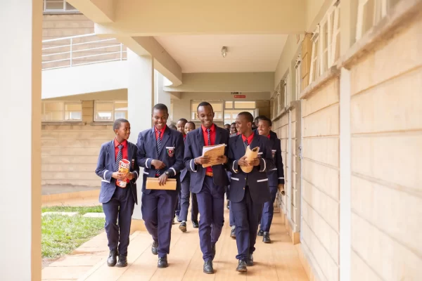 PCEA Enoomatasiani Booth Boys High School - students at the corridor