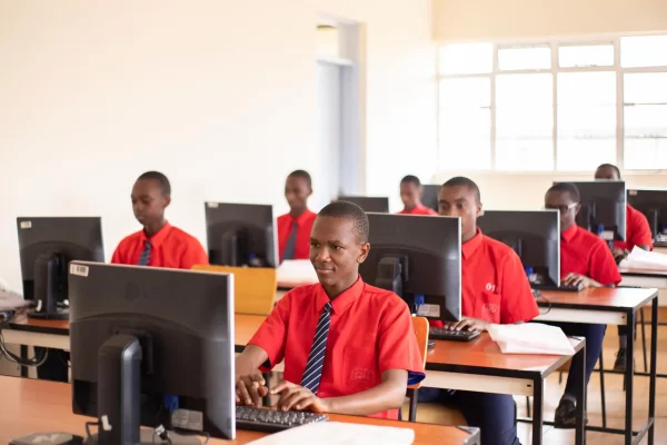 PCEA Enoomatasiani Booth Boys High School - students in the computer lab