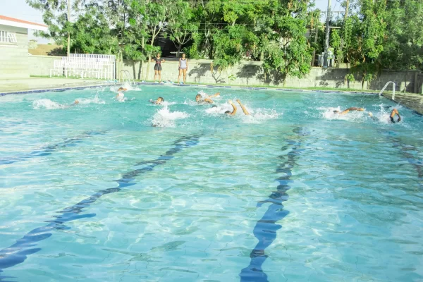 PCEA Ongata Booth Girls High School - students swimming