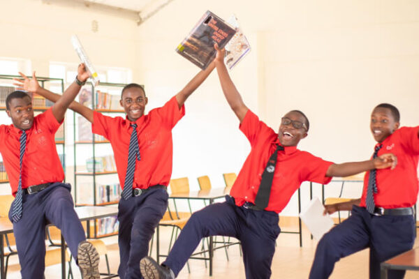 PCEA Enoomatasiani Booth Boys High School vibrant in the library