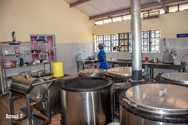 Inside Booth foundation schools of excellence kitchen