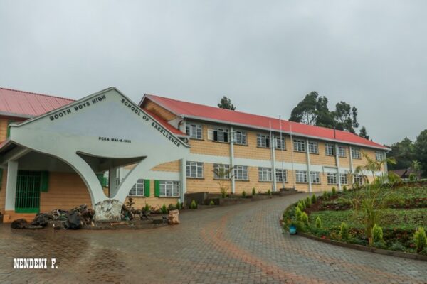 PCEA MaiAIhii Booth Boys High School of Excellence front entrance